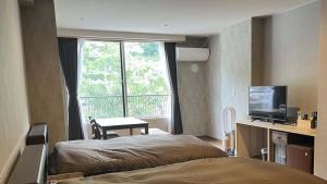 ryokan 天龍にあるベッド