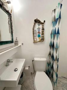 A bathroom at Petra Pelikan
