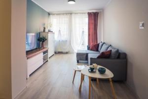 Posedenie v ubytovaní Apartament w Kamienicy na Kłodzkiej