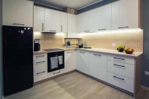 Kuchyňa alebo kuchynka v ubytovaní Apartament w Kamienicy na Kłodzkiej + 25 fotografií