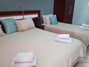 Postel nebo postele na pokoji v ubytování Grand Central Guesthouse