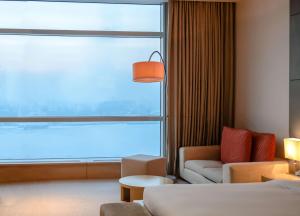 Voodi või voodid majutusasutuse Hyatt Regency Dushanbe toas