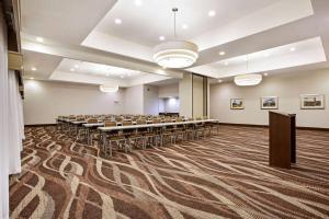 a large room with rows of tables and chairs at La Quinta by Wyndham Boone in Boone +43 photos