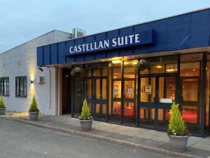 a cashillian smile sign on the front of a building at Britannia Hotel Newcastle Airport in Newcastle upon Tyne