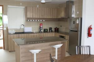 Kuchyň nebo kuchyňský kout v ubytování Belle Vue Lodge