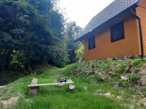 Vonkajšia záhrada v ubytovaní Chata Pramienok