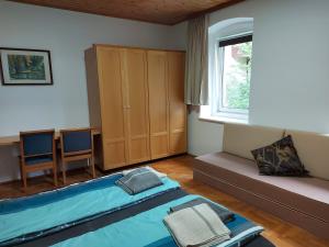 Posteľ alebo postele v izbe v ubytovaní Mariazell Salza Haus