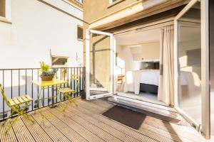 Balkón nebo terasa v ubytování Boutique Hotel Goud En Zilver