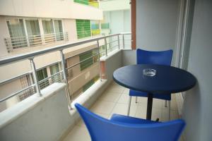 Balkón nebo terasa v ubytování SARAY APART OTEL