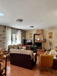 Posezení v ubytování Casa El Chorreador