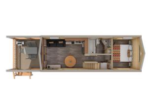 a rendering of a small house top view at Capitol Reef Resort in Torrey