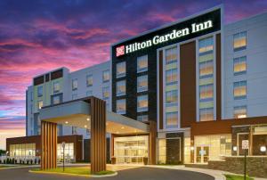 a rendering of the exterior of a hotel garden inn at Hilton Garden Inn Manassas in Manassas