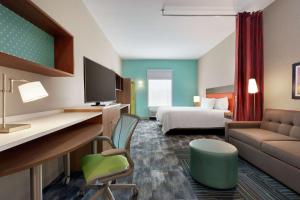 Home2 Suites By Hilton Vicksburg, Ms客房内的一张或多张床位