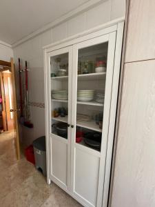 Kuchyň nebo kuchyňský kout v ubytování Cunit Beach