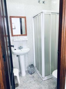 Kúpeľňa v ubytovaní Hostal Casa López