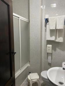 Kúpeľňa v ubytovaní Hostal Casa López