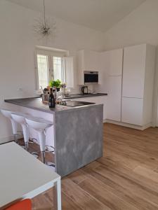 Η κουζίνα ή μικρή κουζίνα στο Villa The Green Door - Casa Vacanze vicino a Roma