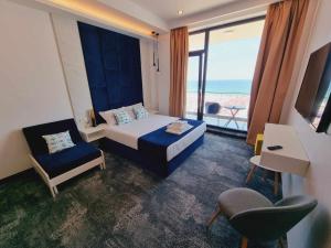 Кровать или кровати в номере Hotel Nava