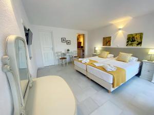 Anthos Apartments客房内的一张或多张床位