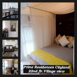 un collage di foto di una camera con letto di Tagaytay Staycation Prime Residences Cityland by Amara&Avery a Tagaytay Altre 10 foto