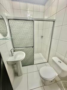 Ванная комната в Hotel Bem Te Vi