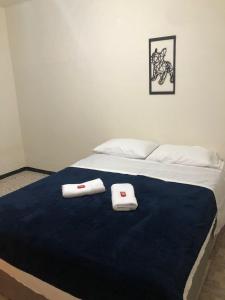 Cama o camas de una habitación en Hostal El Marial e