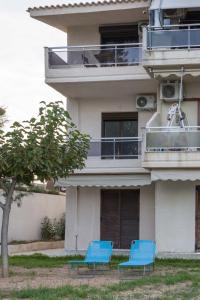 Balkón nebo terasa v ubytování Seaside Serenity Suite in Loutra