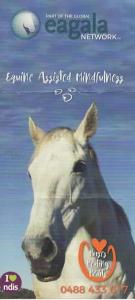 a book with a picture of a horse at Gertrude Gypsy Wagon River Heads in River Heads