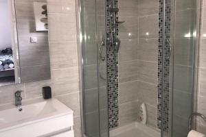 Koupelna v ubytování Studios moderne et spacieux