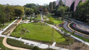 Vonkajšia záhrada v ubytovaní Bursztyn Lasu