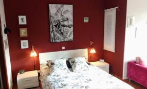 Postel nebo postele na pokoji v ubytování La Chambre de Ker Briac