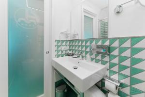 Koupelna v ubytování Hotel Miramare