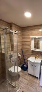 Koupelna v ubytování Apartman Vuk Zlatar