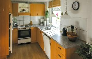 Cozy Home In Glesborg With Wifiにあるキッチンまたは簡易キッチン