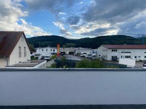 a view of a city from a roof at Ferienwohnung Bad Säckingen in Bad Säckingen