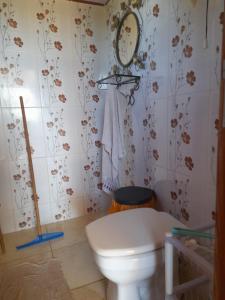 bagno con servizi igienici e specchio a parete di str_on 4 a Encarnación