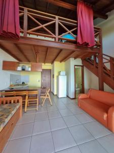 A cozinha ou cozinha compacta de Apart Hotel Beira do Mar
