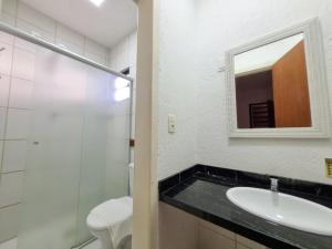 Phòng tắm tại Apart Hotel Beira do Mar