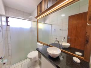Um banheiro em Apart Hotel Beira do Mar