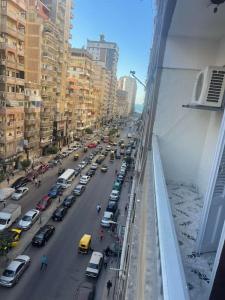 a view of a busy city street with cars at sea zone in Alexandria