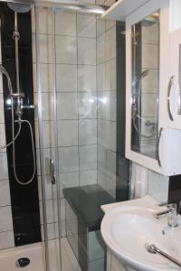 Kúpeľňa v ubytovaní Mesteri Apartman