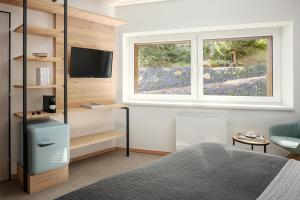 TV a/nebo společenská místnost v ubytování Ski & Spa hotel BELLEVUE