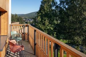 Balkón nebo terasa v ubytování Ski & Spa hotel BELLEVUE