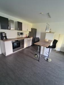 Kuchyň nebo kuchyňský kout v ubytování Monteurwohnung