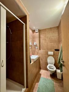 Koupelna v ubytování Cihlářka - Vysokohorský apartmán 208 + 4 fotografie