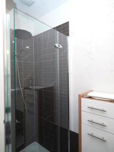 A bathroom at La Scala Apartments