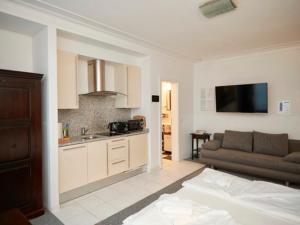 Η κουζίνα ή μικρή κουζίνα στο La Scala Apartments +37 φωτογραφίες