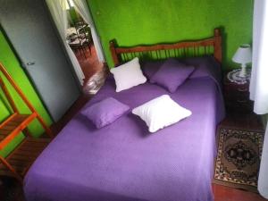 מיטה או מיטות בחדר ב-La Coronilla ,Casa de Campo