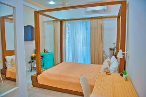 Postel nebo postele na pokoji v ubytování Suite prestige Abou Dhabi