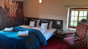 Posteľ alebo postele v izbe v ubytovaní Hotel Spichrz